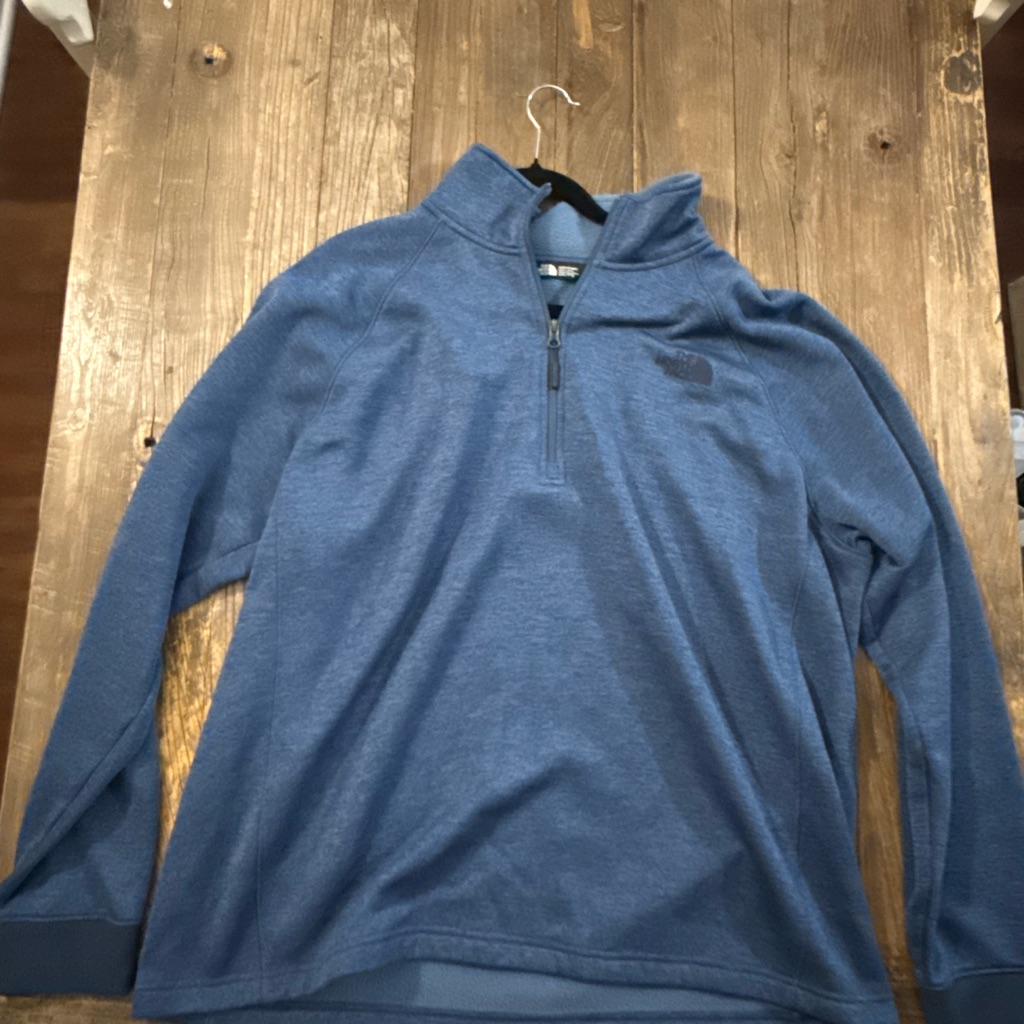 The North Face Men's Blue Zip-Up Sweater